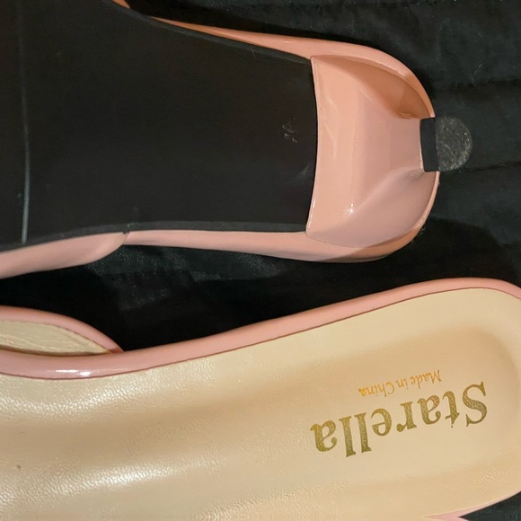 Pink kitten heel slides - Picture 3 of 5